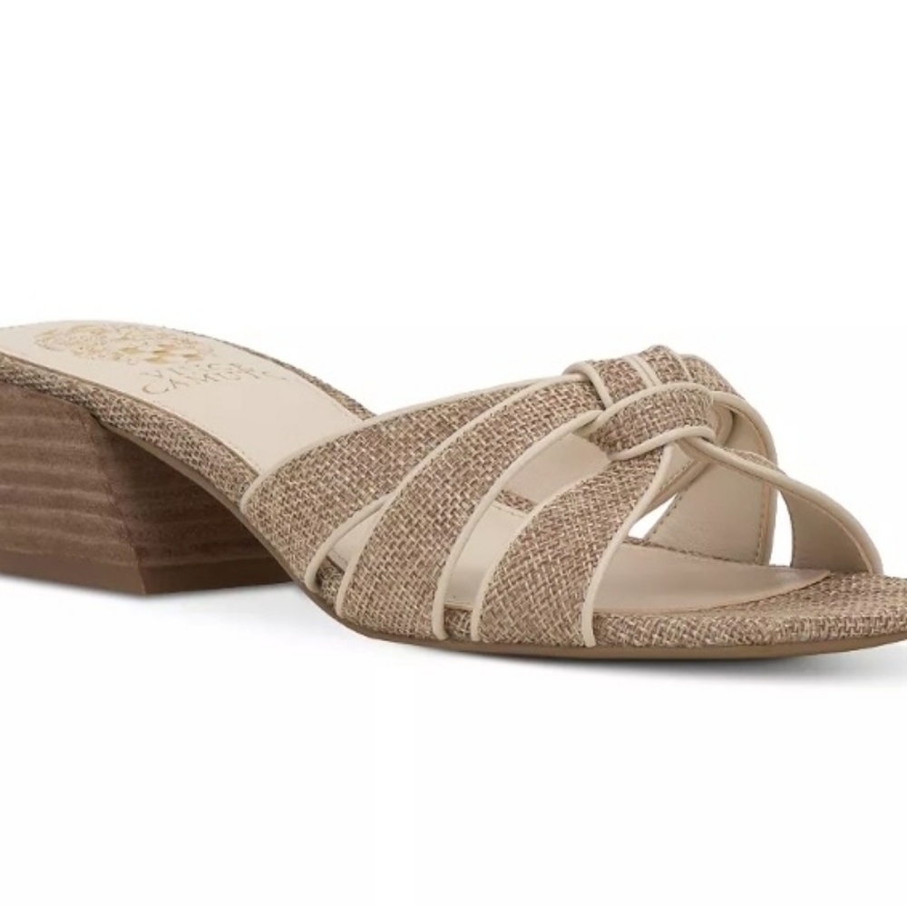 Vince Camuto Women's Cream and Tan Platform Sandals